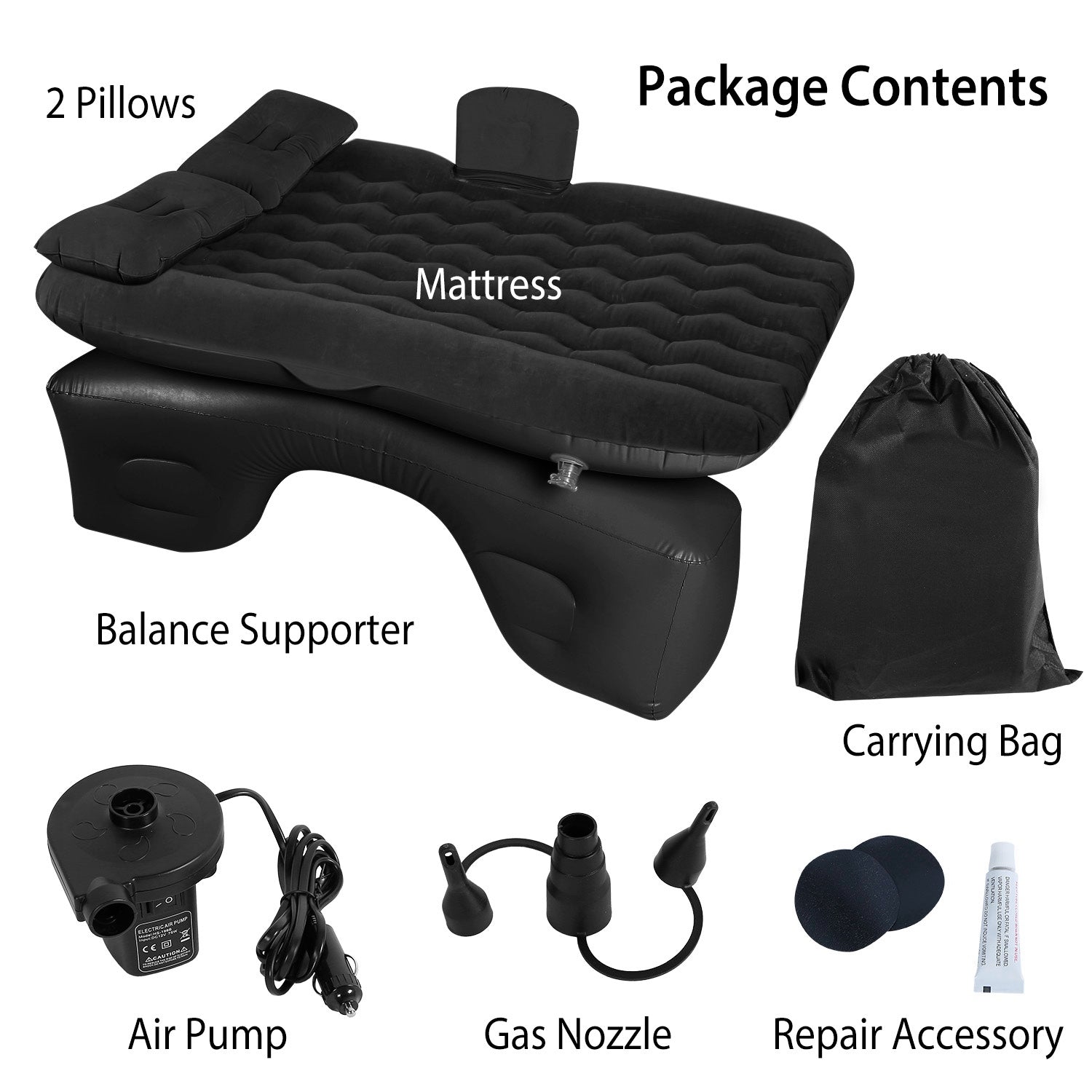 1Pc Car Air Mattress Bed For Travel Inflation Car Mattress Bed Portable Travel Camping Sleep Mat Car Inflation Bed For Trip