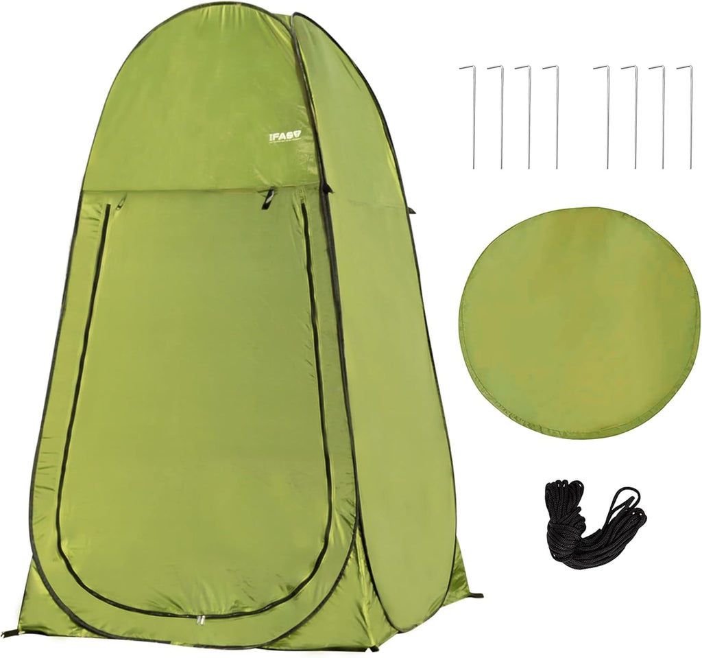Camping Shower Tent 7FT Instant Up Privacy Tents, Portable Toilet Tent Outdoor Dressing Room, Foldable Camp Sun Shelter For Beach Fishing